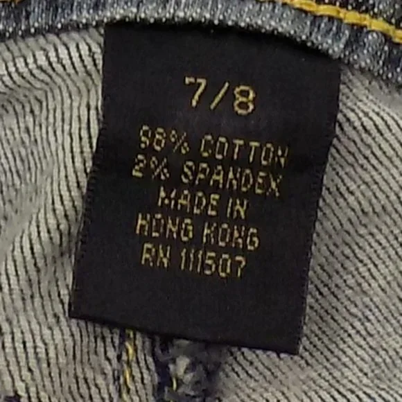 Roca Wear Flare Leg Denim Jeans Size 7/8 - Picture 10 of 10